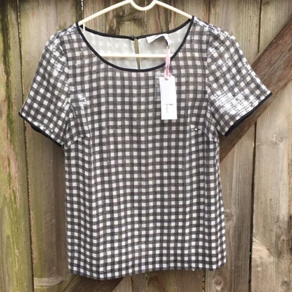 NWT Vineyard Vines Sequin Top Size 00 - Picture 1 of 6